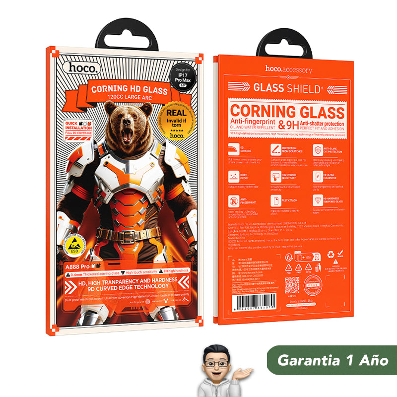 HOCO A888 PRO Protector de Pantalla Corning Glass