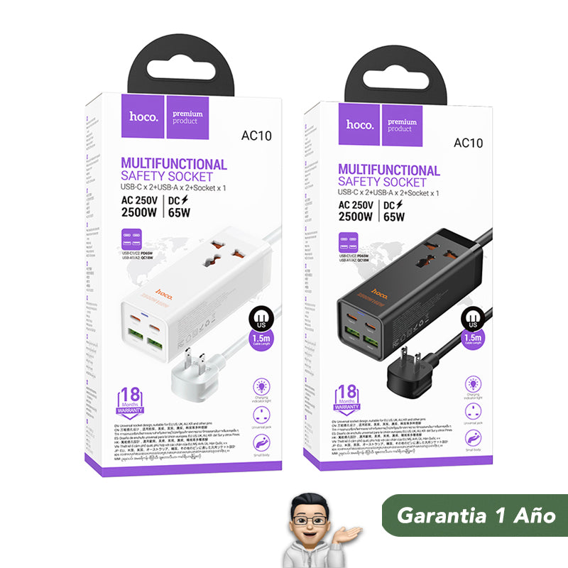HOCO AC10 Cargador Escritorio GaN 65W