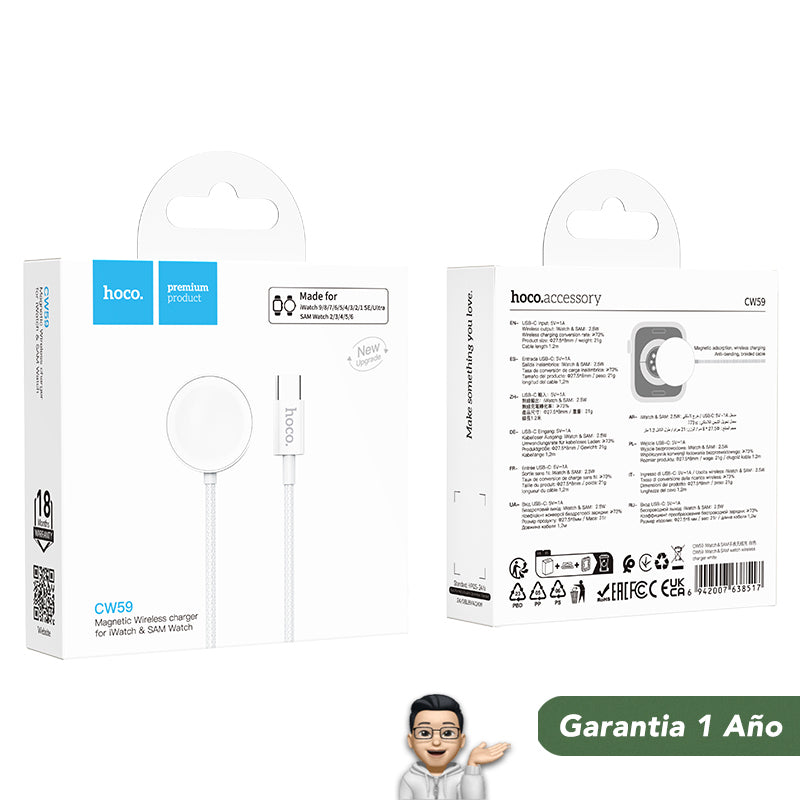 HOCO CW59 Cargador de Apple Watch / Samsung Watch