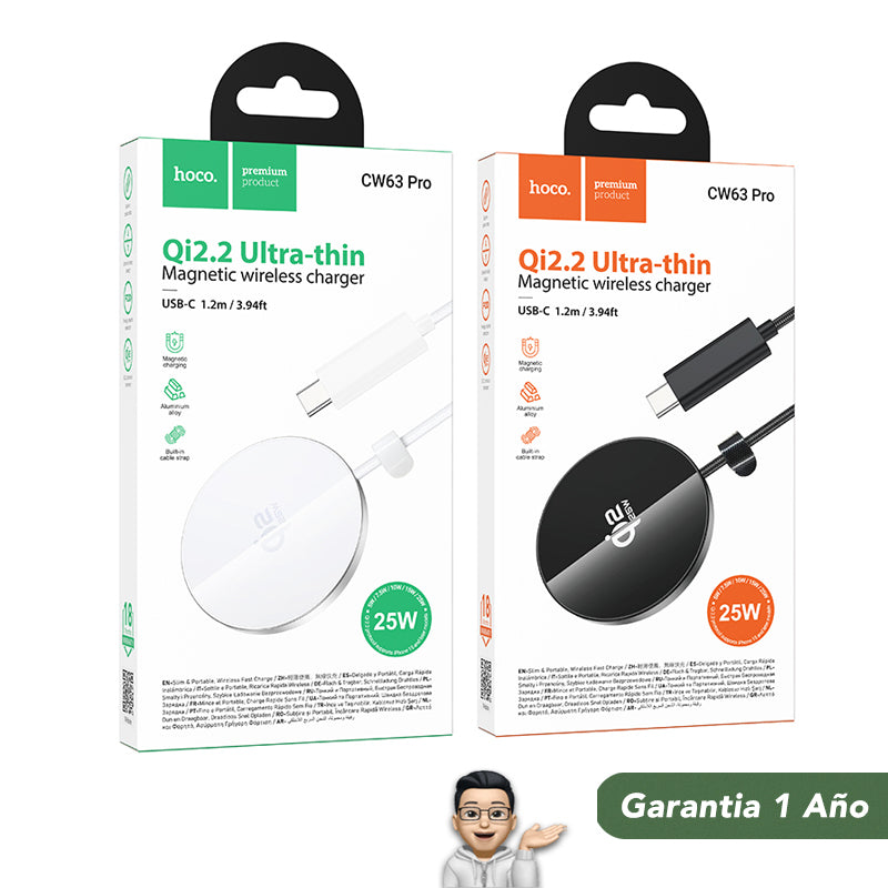 HOCO CW63 Cargador Inalámbrico MagSafe Qi2