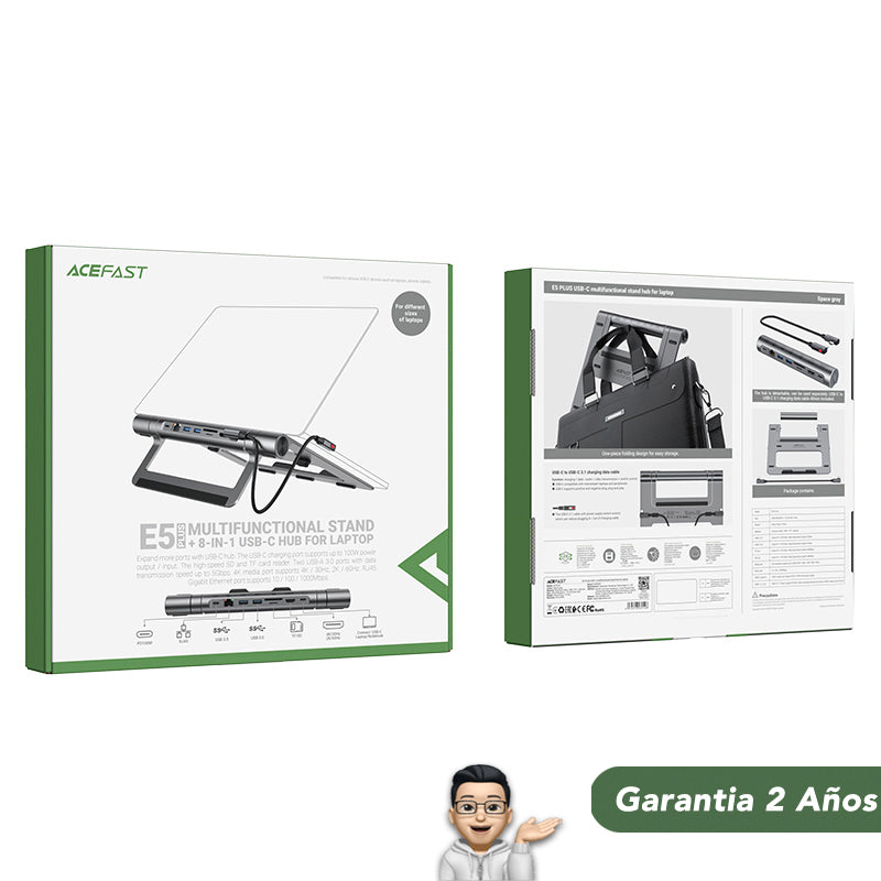 ACEFAST E5 plus Soporte Multinacional Hub 8en1