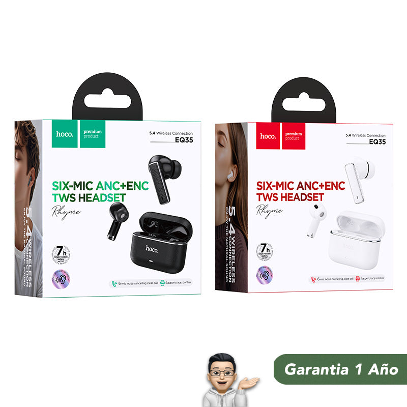 HOCO EQ35 Audífonos TWS con ANC y ENC