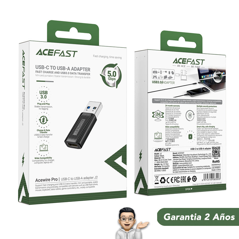 ACEFAST J2 Adaptador Tipo-C a USB 3.0