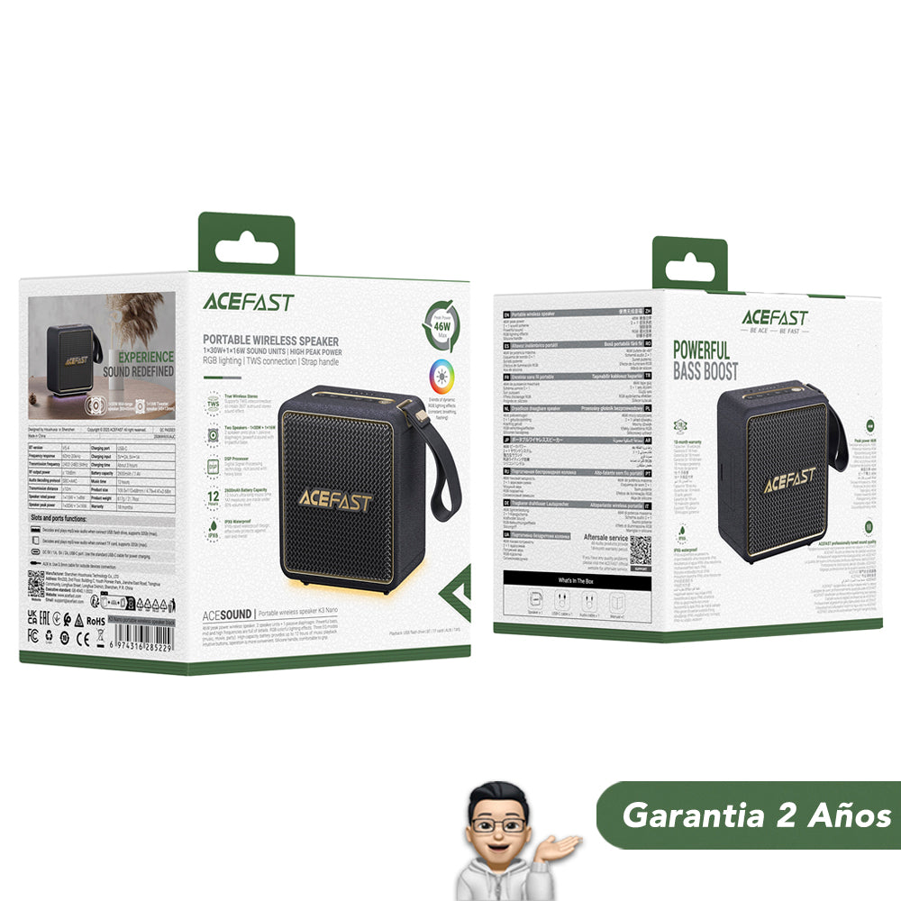ACEFAST K3 Nano Parlante Bluetooth 40 Watts
