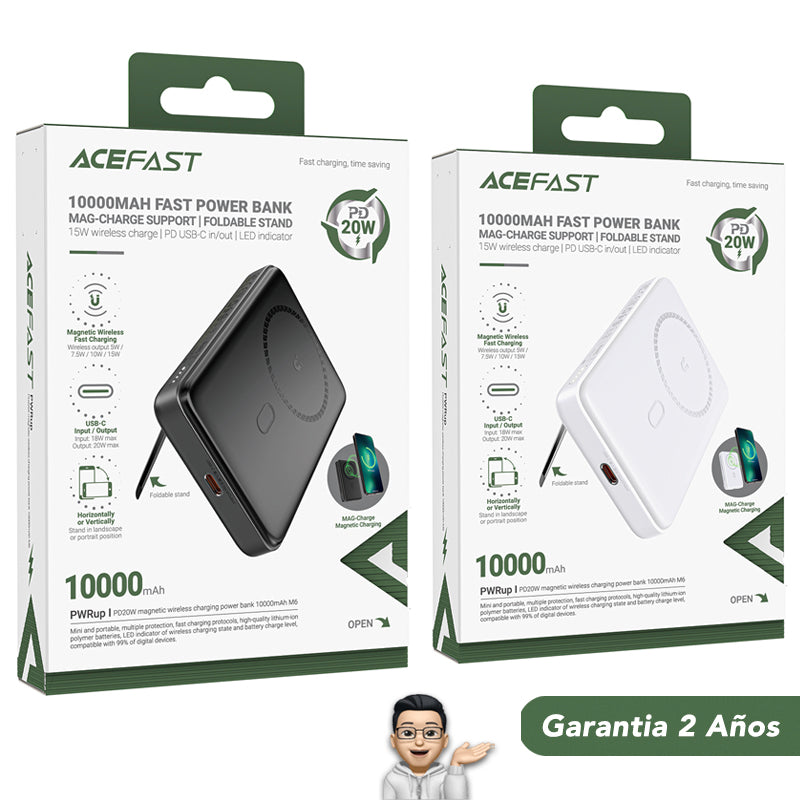 ACEFAST M6 de 10000 Carga rápida Magsafe 2en1