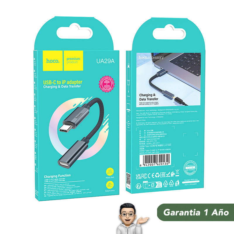 HOCO UA29A Adaptador Lightning a Tipo C