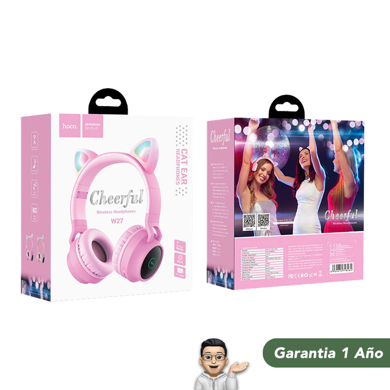 HOCO W27 Audífonos Bluetooth Headset RGB