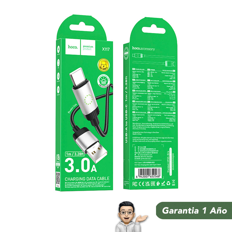 HOCO X117 Cable Tipo C a USB nuevo