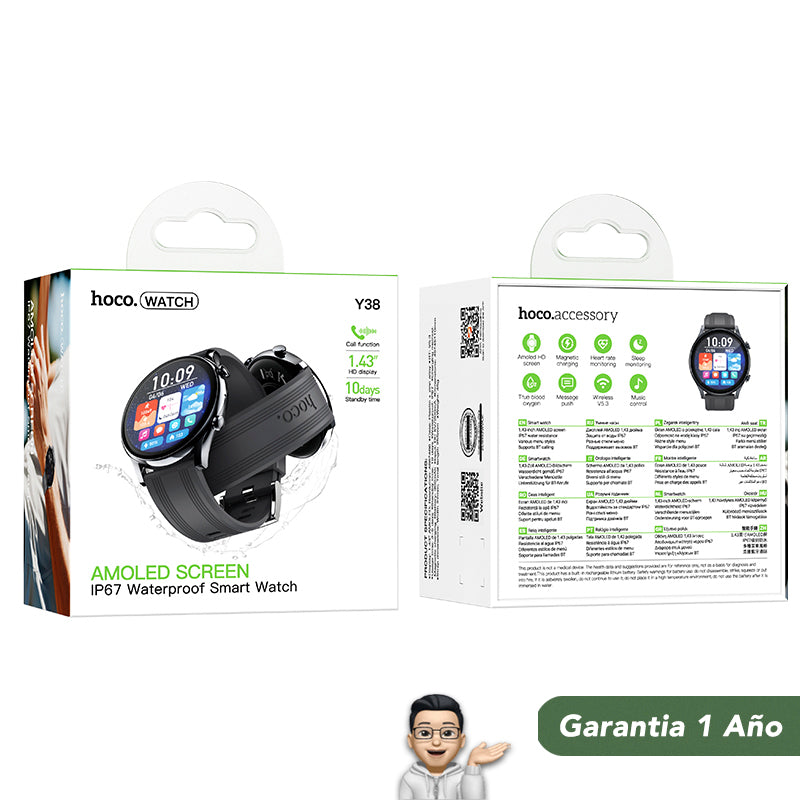 HOCO Y38 Smart Watch AMOLED para Llamadas