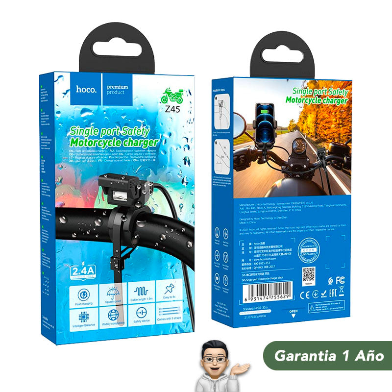 HOCO Z45 Cargador para moto