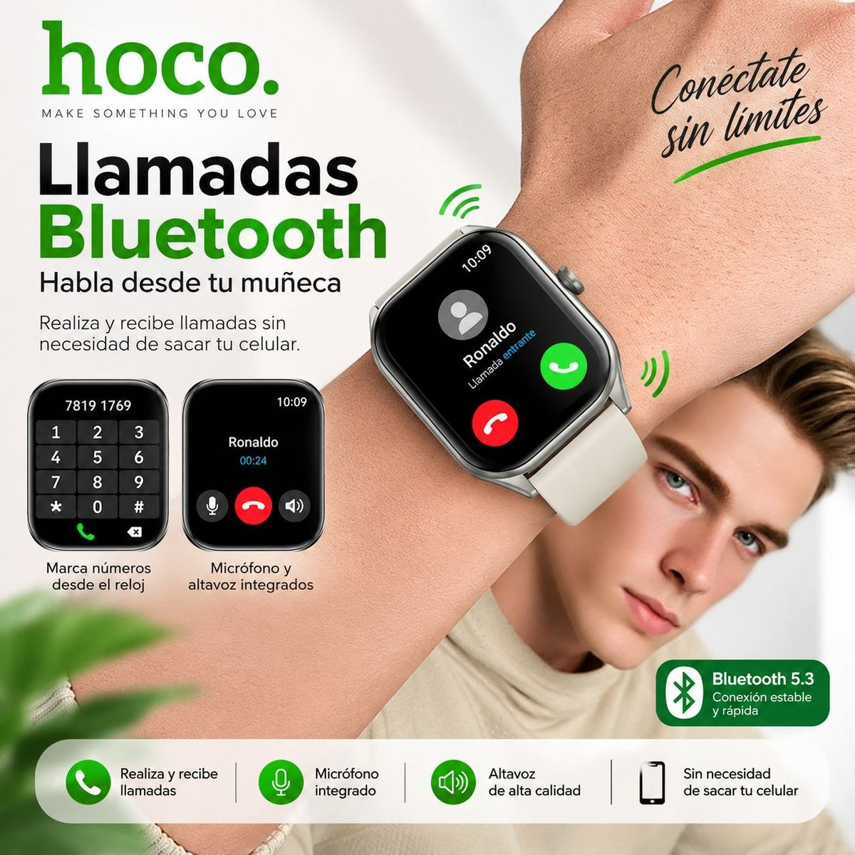 HOCO Y41 Smart Watch Soporta Llamadas
