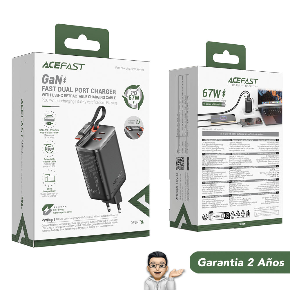 ACEFAST A111 Cargador Rápido GaN a 100 Watts