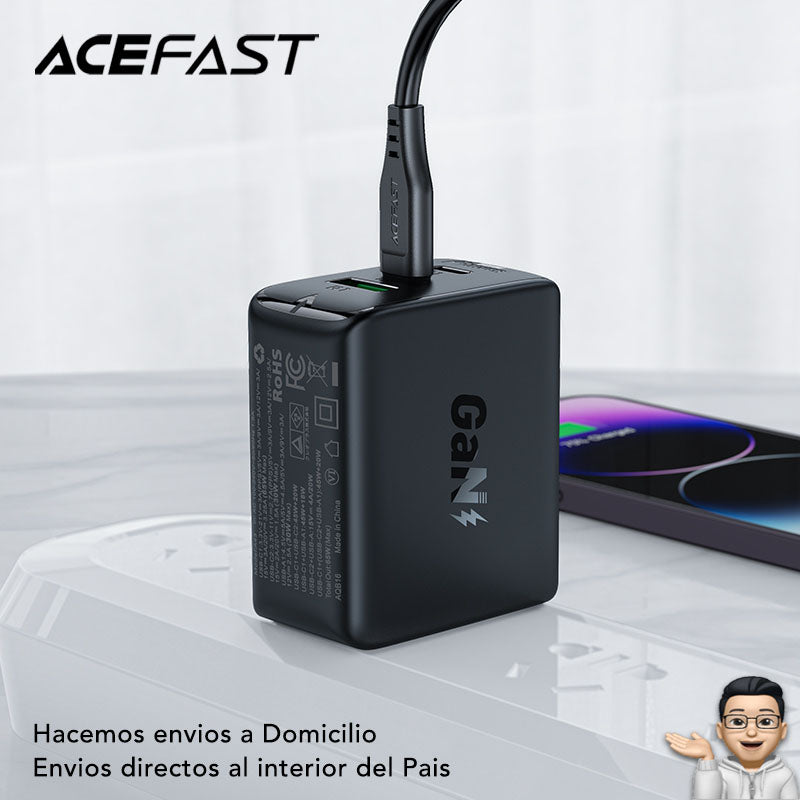ACEFAST A43  Cargador Rápido GaN a 65 Watts