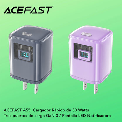 ACEFAST A55 Cargador Rápido GaN a 30 Watts
