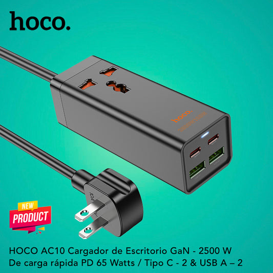 HOCO AC10 Cargador Escritorio GaN 65W