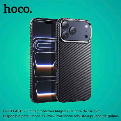 HOCO AS13 Funda Magsafe Fibra de Carbono