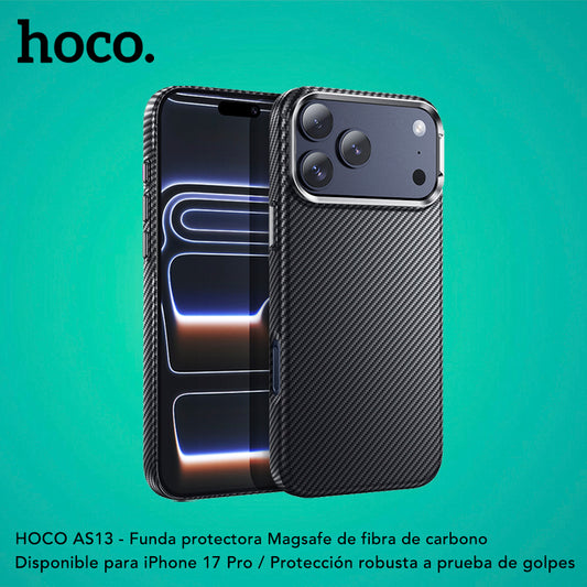 HOCO AS13 Funda Magsafe Fibra de Carbono
