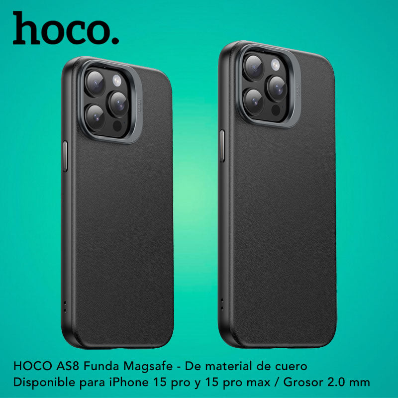 HOCO AS8 Funda Magsafe de Cuero