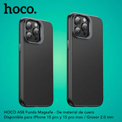 HOCO AS8 Funda Magsafe de Cuero
