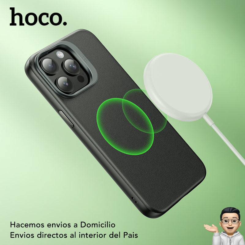 HOCO AS8 Funda Magsafe de Cuero