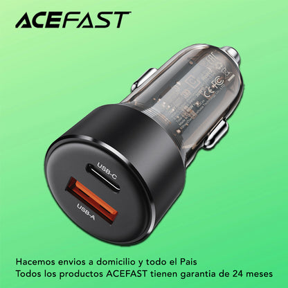 ACEFAST B12 Cargador de Auto Súper Rápido / 60 Watts