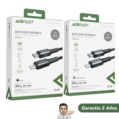 ACEFAST C1-01 Cable Tipo C para iPhone 1.2 Metros