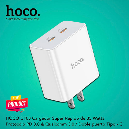 HOCO C108 Cargador Super Rápido 35 Watts