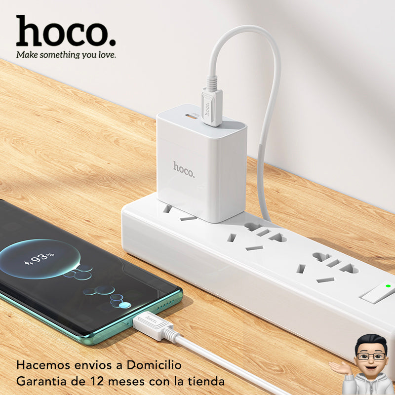 HOCO C108 Cargador Super Rápido 35 Watts + Cable Tipo C