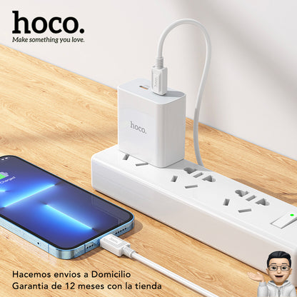 HOCO C108 Cargador Super Rápido 35 Watts + Cable para iPhone