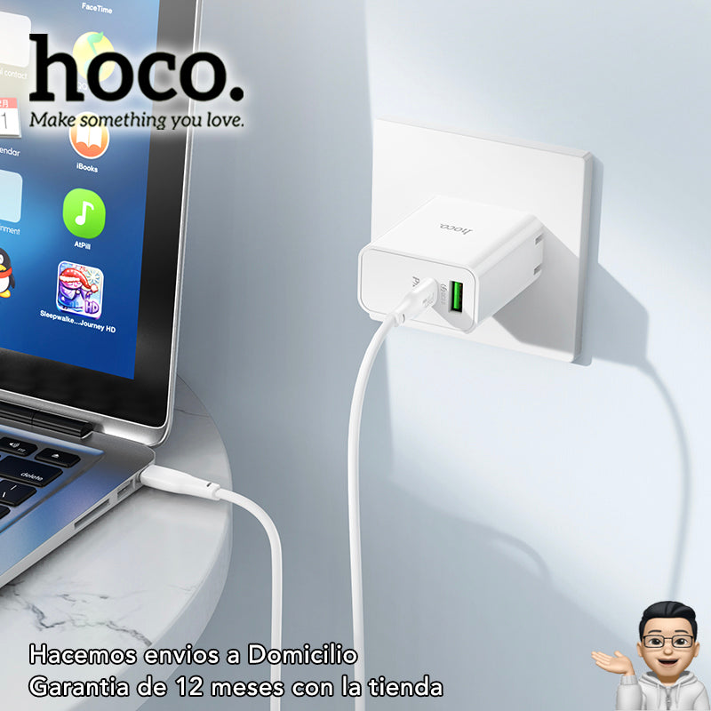 HOCO C113 Cargador Super Rápido 65 Watts + Cable Tipo C