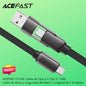 ACEFAST C13-04 Cable Tipo C a Tipo C a 60 Watts 2en1