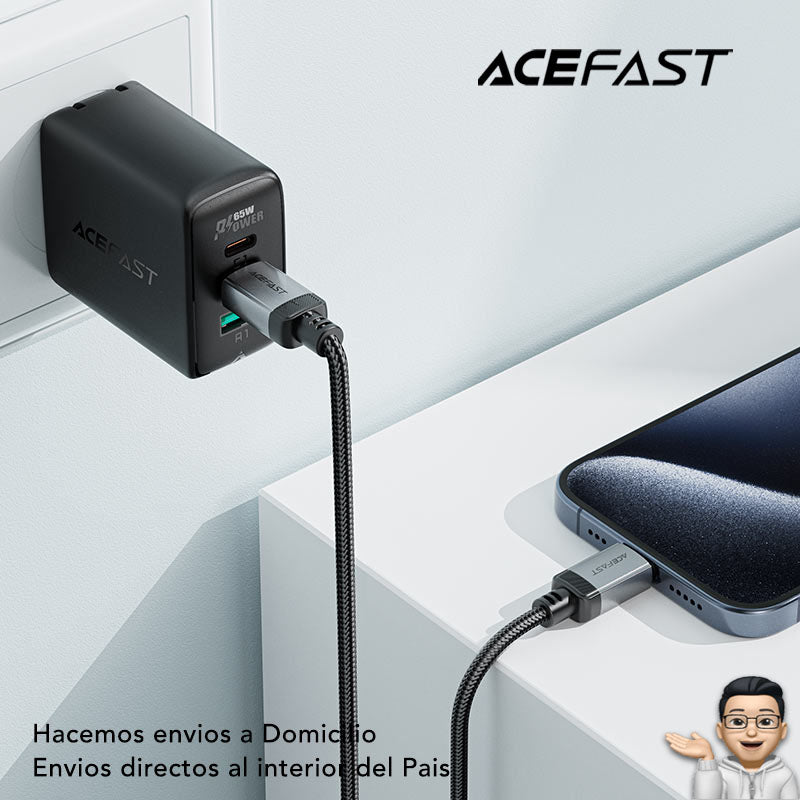 ACEFAST C20-03 Cable Tipo C a Tipo C a 60 Watts
