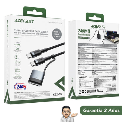 ACEFAST C22-05 Cable Tipo C a Tipo C - Magsafe 3
