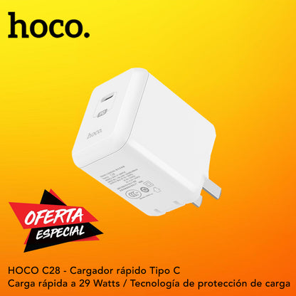 HOCO C78 Cargador Rápido Tipo C / 29 Watts