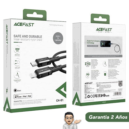 ACEFAST C4-01 Cable Tipo C para iPhone 1.8 Metros