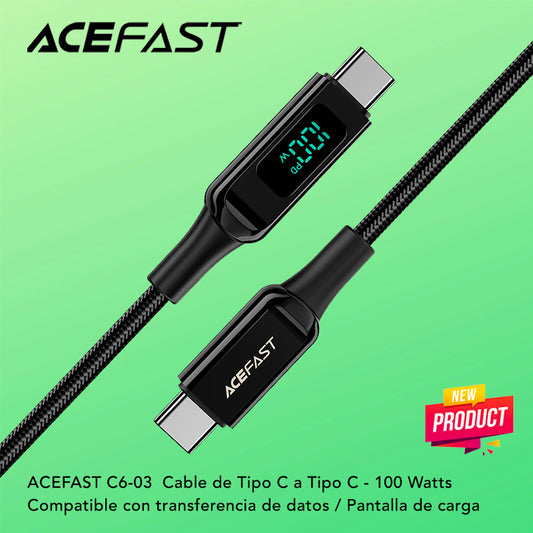 ACEFAST C6-03 Cable Tipo C a Tipo C a 100 Watts