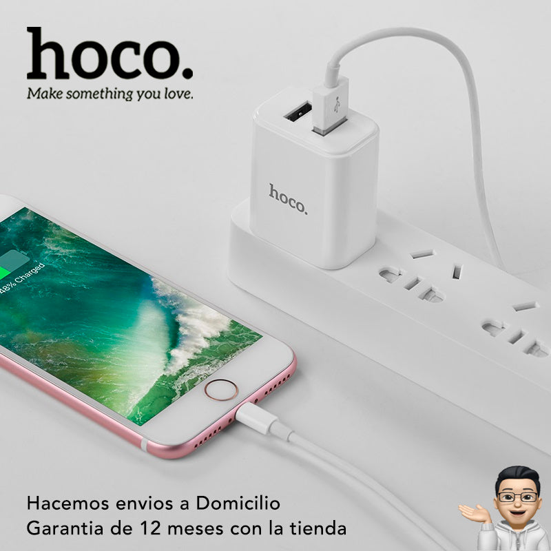 HOCO C62 Cargador Rápido 12 Watts + Cable para iPhone