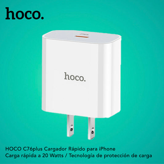 HOCO C76plus Cargador Rápido 20 Watts