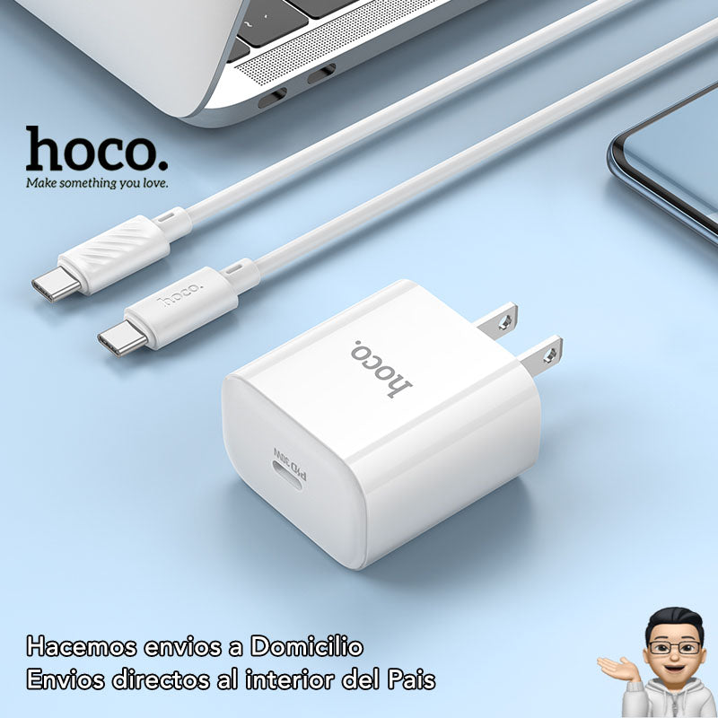 HOCO C76pro Cargador Rápido 30 Watts + Cable Tipo C