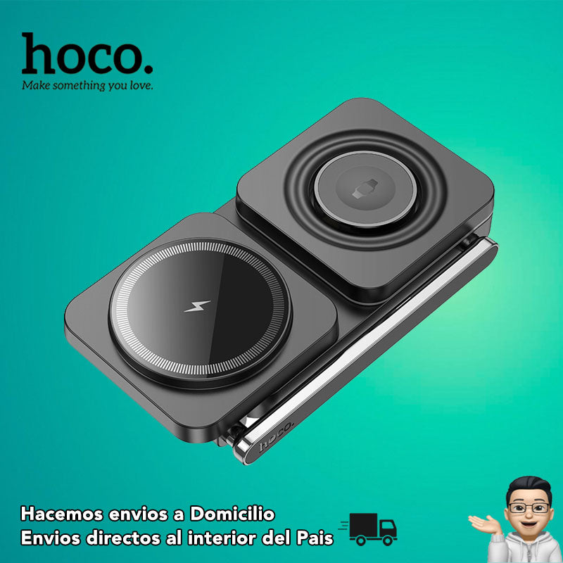 HOCO CQ10 Base inalámbrica 3en1 para iPhone