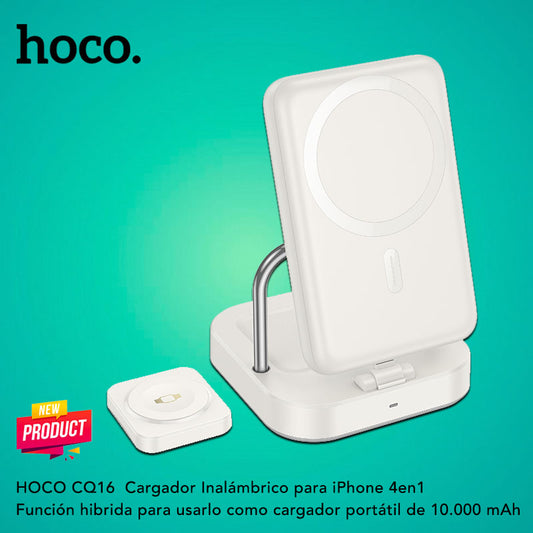 HOCO CQ16 Base inalámbrica 4en1 portátil