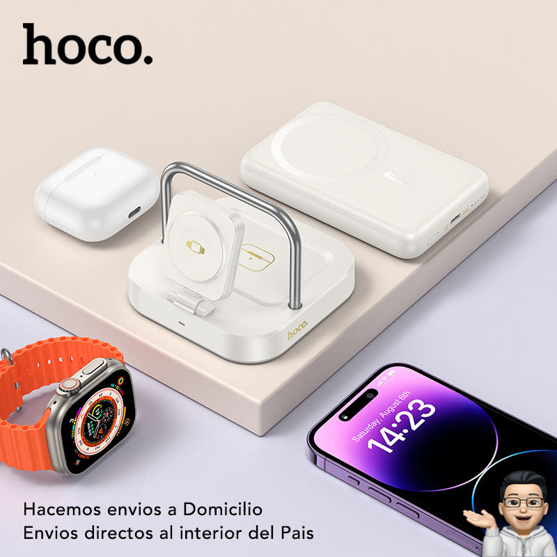 HOCO CQ16 Base inalámbrica 4en1 portátil