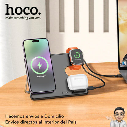 HOCO CQ1 Base inalámbrica 3en1 para iPhone