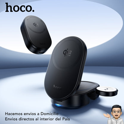 HOCO CQ23 Base inalámbrica Qi2 3en1 para iPhone