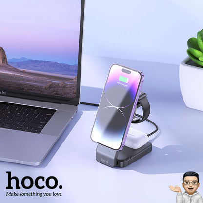 HOCO CQ3 Base inalámbrica 3en1 para iPhone