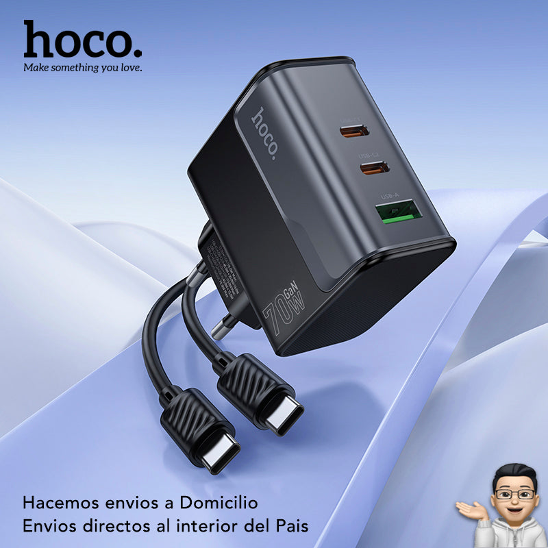 HOCO CS75A Cargador Rápido a 70 Watts