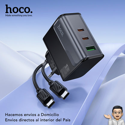 HOCO CS75A Cargador Rápido a 70 Watts