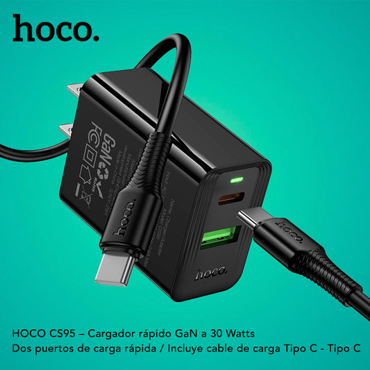 HOCO CS95 set Cargador Rápido a 30 Watts