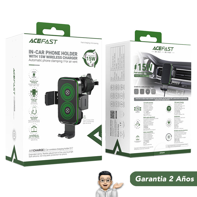 ACEFAST D17 Soporte con carga inalámbrica súper rápida