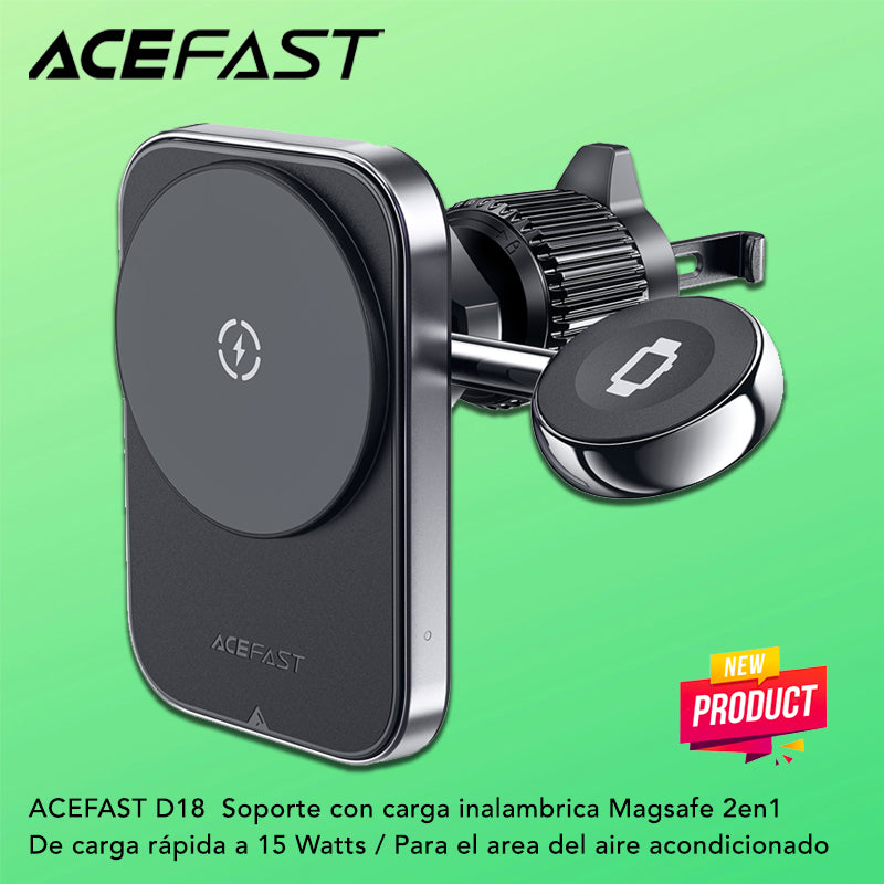 ACEFAST D18 Soporte con carga inalámbrica 2en1